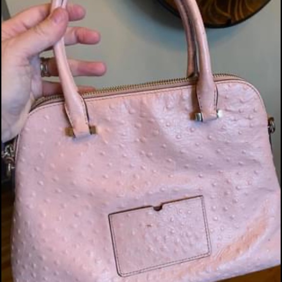 SOLD on Tradesy Kate Spade ♠️ Pink Ostrich purse - Picture 4 of 9